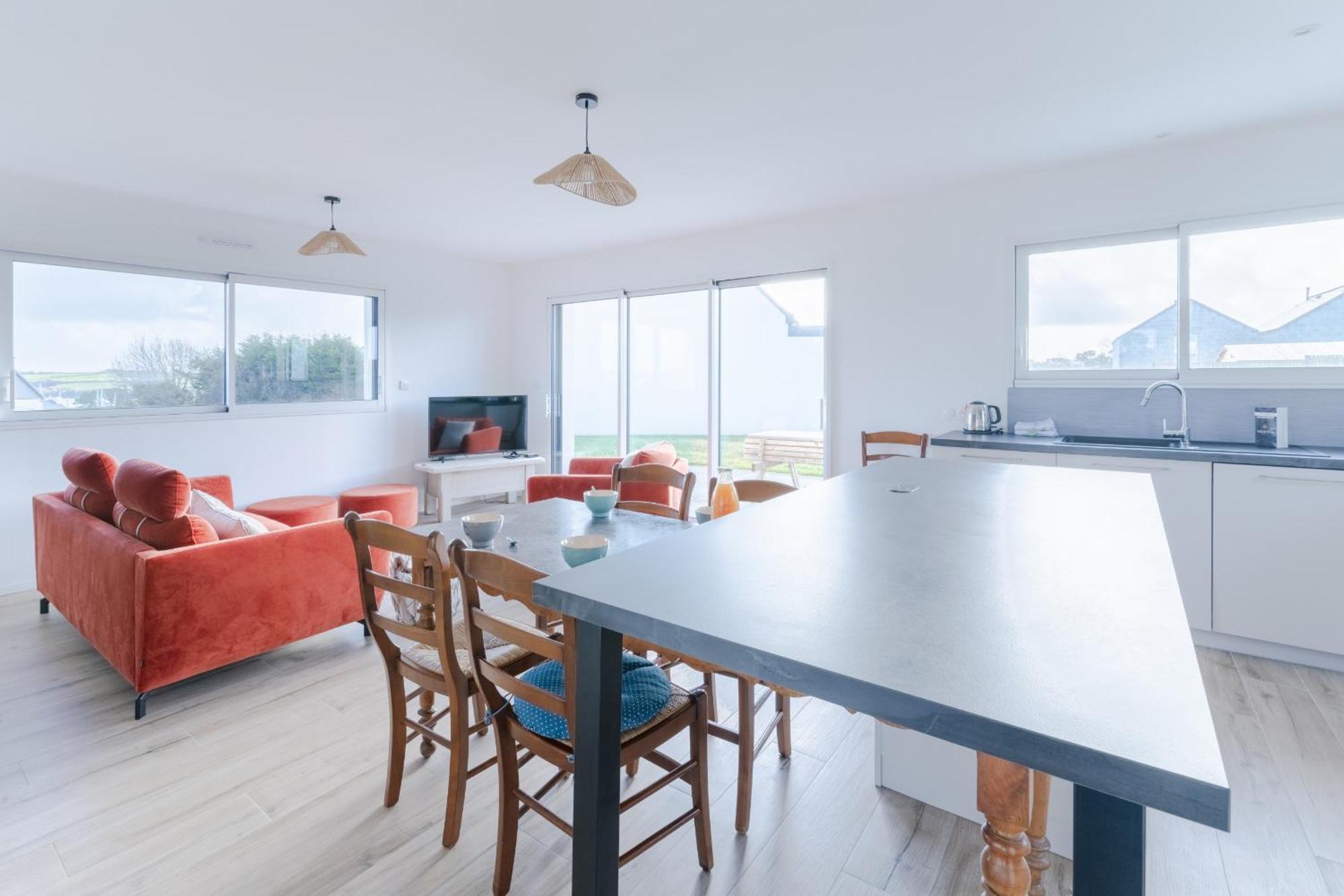 Ty Nevez - Jolie Maison Neuve Avec Petite Vue Mer Saint-Pabu  Екстер'єр фото